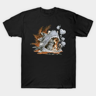 fish eat skeleton T-Shirt